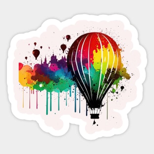 Colorful Balloon Ride Sticker